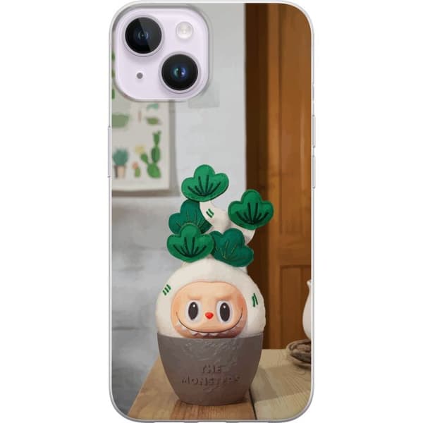 Apple iPhone 15 Plus Genomskinligt Skal THE MONSTERS Naughty Plants
