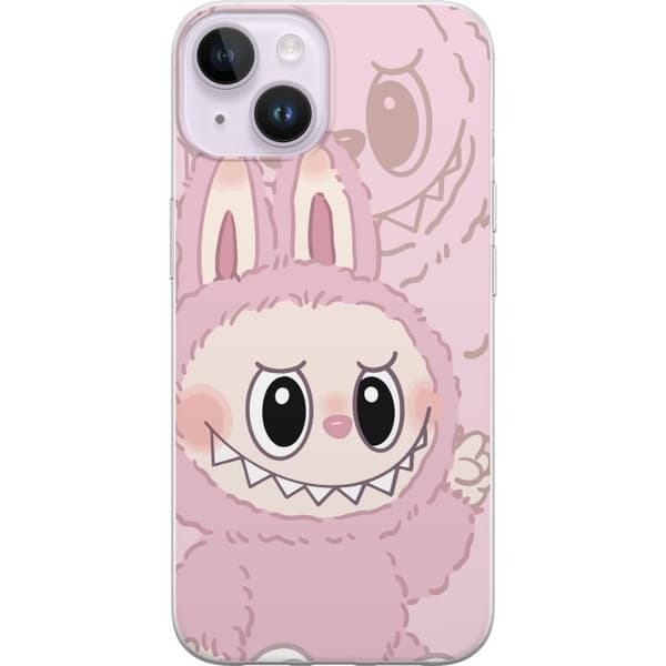 Apple iPhone 15 Plus Gjennomsiktig deksel Labubu Floral Freak