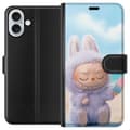 Miniatyrbillede 1 af 3: Apple iPhone 16 Plus Tegnebogsetui Labubu Lyserød Stemning