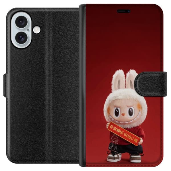 Apple iPhone 16 Plus Lompakkokotelo Pop Mart The Monsters Labubu Onnea Vinyl Nukke