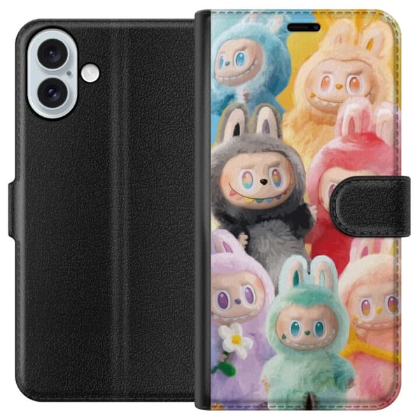 Apple iPhone 16 Plus Lompakkokotelo Labubu Luonnos Tyyli