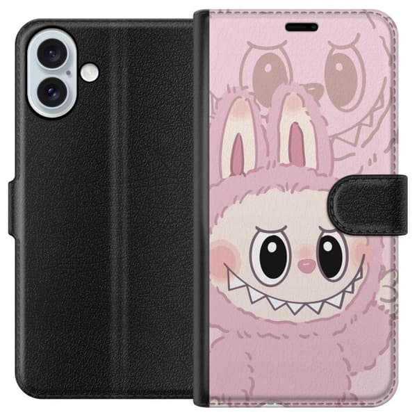 Apple iPhone 16 Plus Lompakkokotelo Labubu Floral Freak