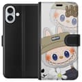 Pikkukuva 1 / 3: Apple iPhone 16 Plus Lompakkokotelo Labubu Minimal Mood - Yksinkertainen ja tyylikäs hirviösuunnittelu
