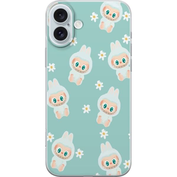 Apple iPhone 16 Plus Läpinäkyvä kuori Labubu Candy Vibes