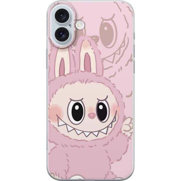 Apple iPhone 16 Plus Läpinäkyvä kuori Labubu Floral Freak