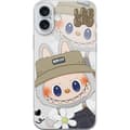 Miniatyrbillede 1 af 3: Apple iPhone 16 Plus Gennemsigtig cover Labubu Minimal Mood - Enkel og stilren monsterdesign