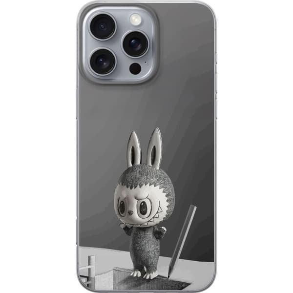 Apple iPhone 16 Pro Max Gennemsigtig cover Pop Mart MEGA LABUBU LABUBU Sketch 1000%