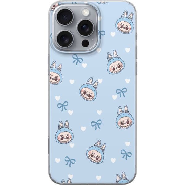 Apple iPhone 16 Pro Max Gennemsigtig cover Labubu Ildånd
