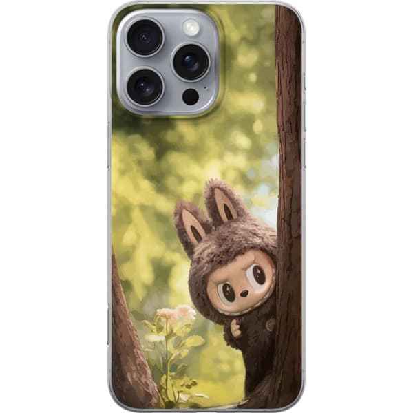 Apple iPhone 16 Pro Max Gennemsigtig cover Labubu Graffiti Vibes – Gadekunst i monsterform