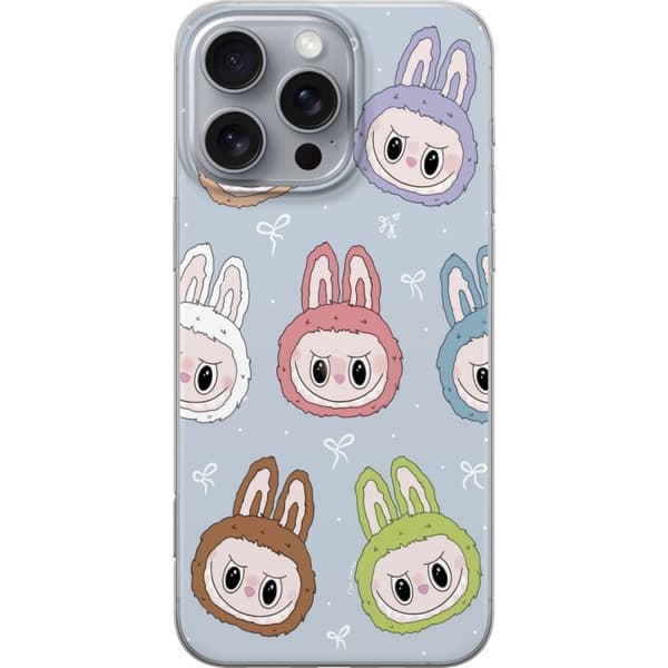 Apple iPhone 16 Pro Max Gennemsigtig cover Labubu Star mønster