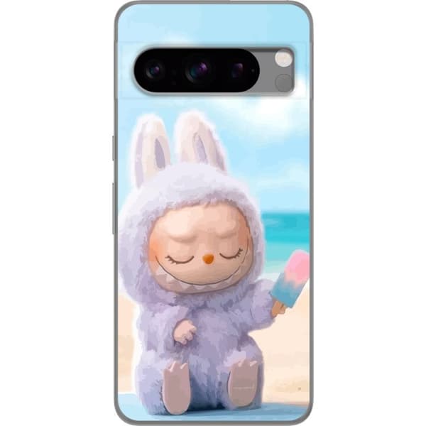 Google Pixel 8 Pro Läpinäkyvä kuori Labubu Vaaleanpunainen Tunnelma