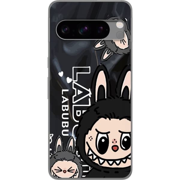 Google Pixel 8 Pro Gennemsigtig cover <nl>Labubu Black Energy - Sort mønster i gade stil