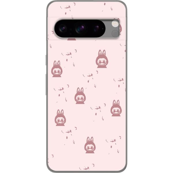 Google Pixel 8 Pro Gennemsigtig cover Labubu Neon Pop - Neonfarvet pop art monster