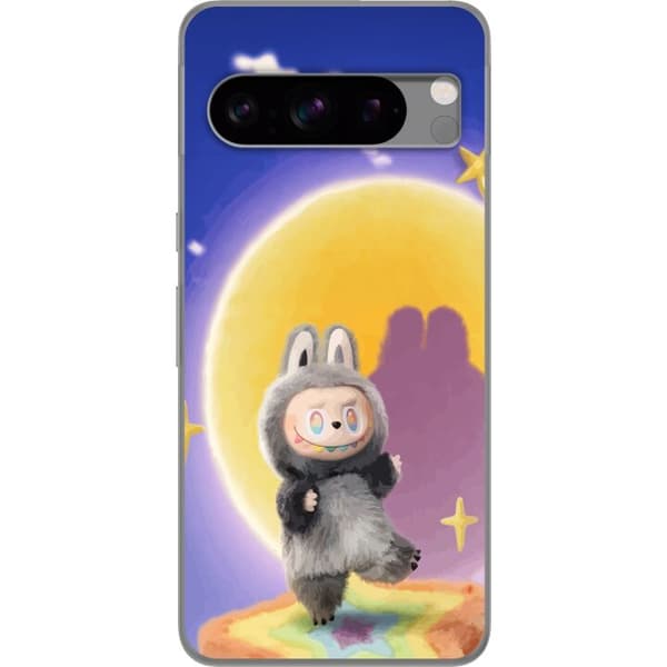 Google Pixel 8 Pro Gennemsigtig cover Labubu Neon Pop - Neonfarvet pop art monster