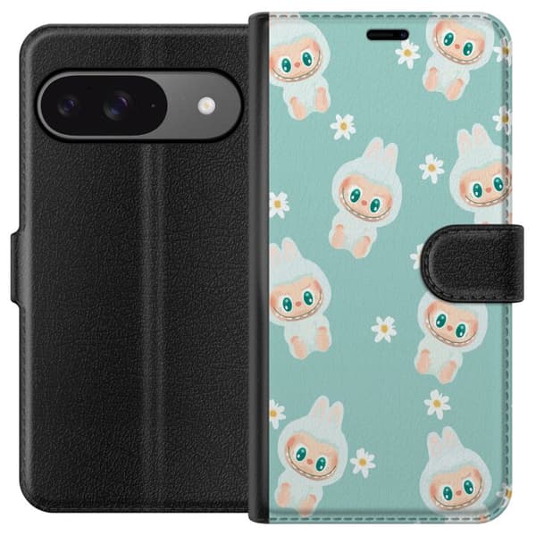 Google Pixel 9 Pro Plånboksfodral Labubu Candy Vibes – Söt och färgglad monsterstil