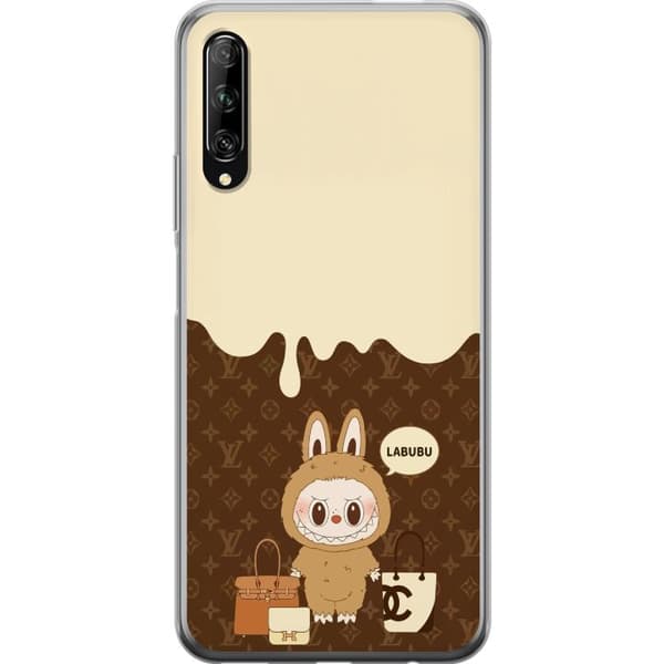 Huawei P smart Pro 2019 Genomskinligt Skal Labubu Blue Chill – Blå toner och lugnt uttryck