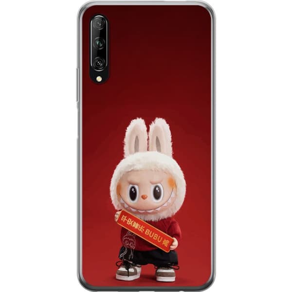 Huawei P smart Pro 2019 Genomskinligt Skal Pop Mart The Monsters Labubu Best of Luck Vinyl Plush Doll