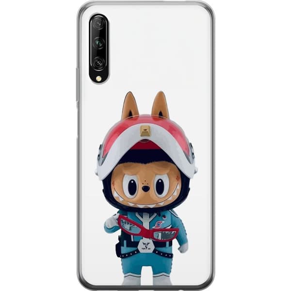 Huawei P smart Pro 2019 Gennemsigtig cover How2work Labubu Monstre x Ultraman Blue Figur