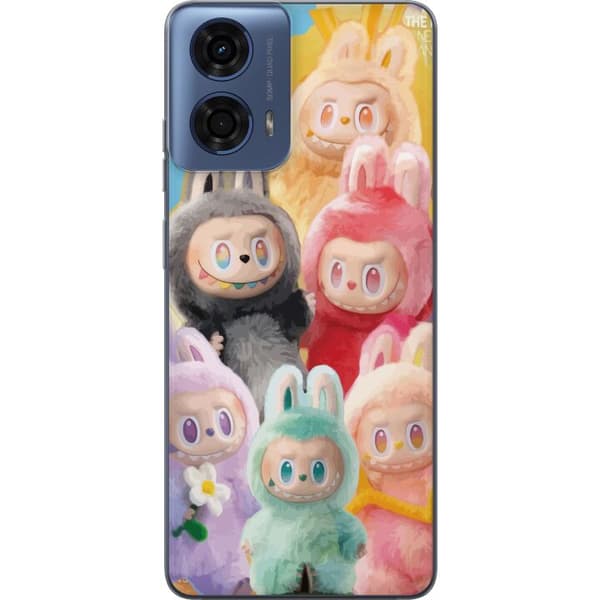 Motorola Moto G04 Gennemsigtig cover Labubu Skitse Stil