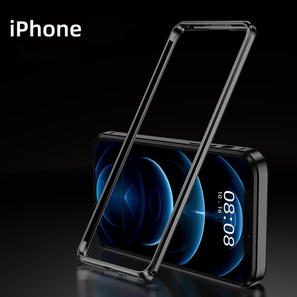 INF Aluminiumslegeringsramme til iPhone 14 Pro Sort