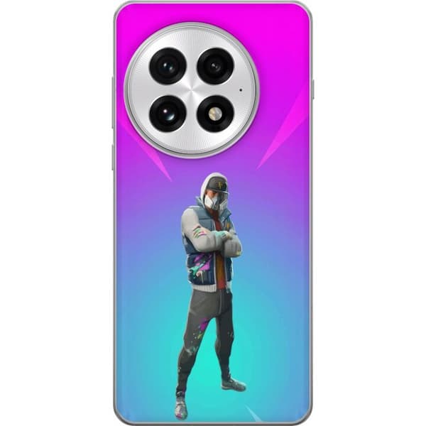 OnePlus 13 Gjennomsiktig deksel svart ridder fortnite