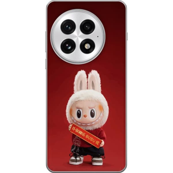 OnePlus 13 Gjennomsiktig deksel Pop Mart The Monsters Labubu Lykke til Vinyl Plysj Dukke