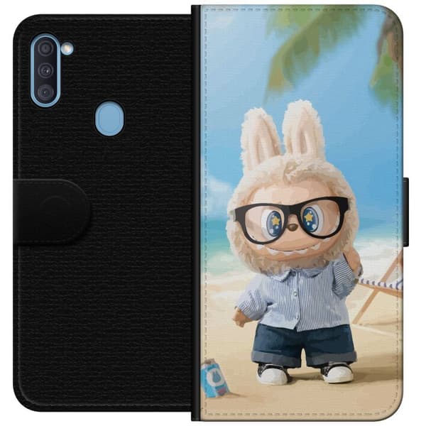 Samsung Galaxy A11 Plånboksfodral Labubu Dark Dreams – Mörk mystisk design