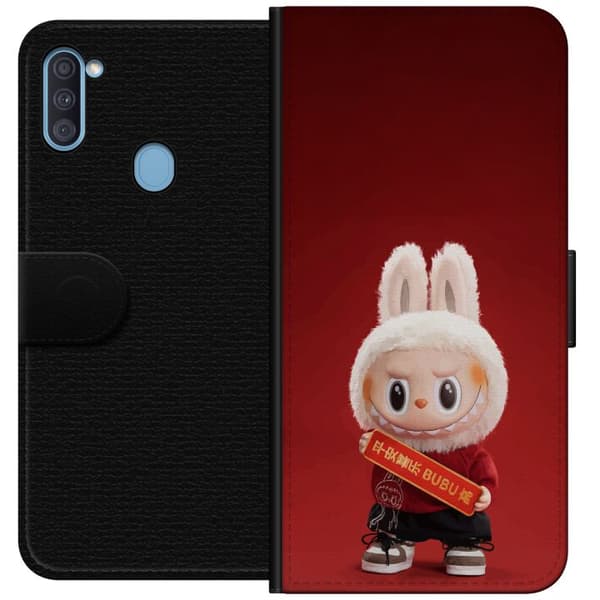 Samsung Galaxy A11 Lommeboketui Pop Mart The Monsters Labubu Lykke til Vinyl Plysj Dukke