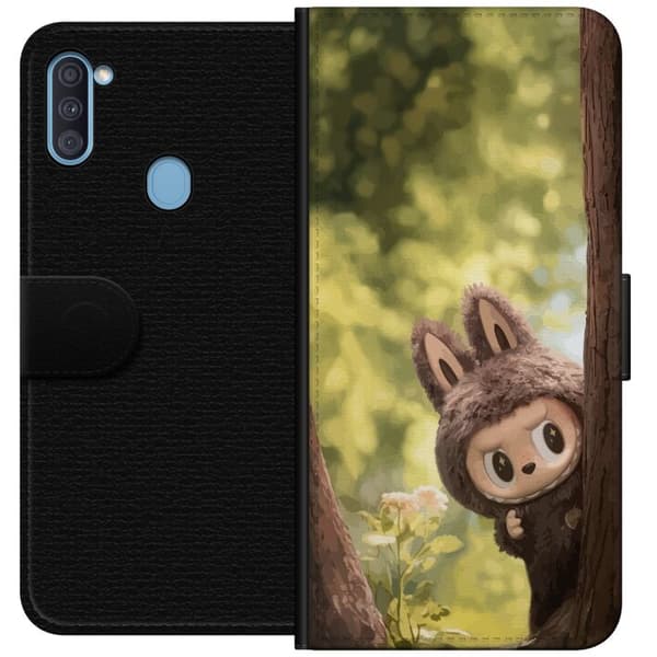 Samsung Galaxy A11 Tegnebogsetui Labubu Graffiti Vibes – Gadekunst i monsterform