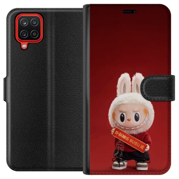 Samsung Galaxy A12 Lommeboketui Pop Mart The Monsters Labubu Lykke til Vinyl Plysj Dukke