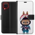 Miniatyrbillede 1 af 3: Samsung Galaxy A12 Tegnebogsetui How2work Labubu Monstre x Ultraman Blue Figur