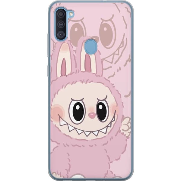 Samsung Galaxy A11 Läpinäkyvä kuori Labubu Floral Freak