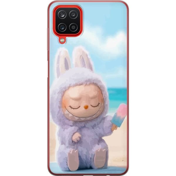 Samsung Galaxy A12 Gjennomsiktig deksel Labubu Pink Stemning