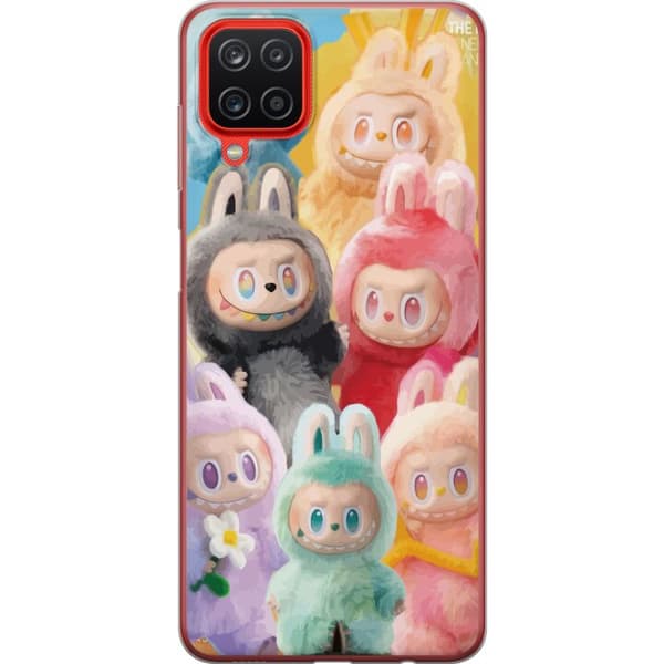 Samsung Galaxy A12 Gennemsigtig cover Labubu Skitse Stil
