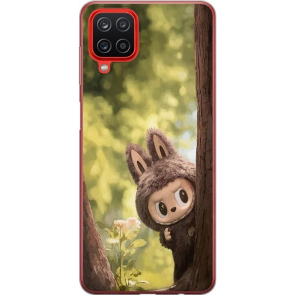 Samsung Galaxy A12 Gennemsigtig cover Labubu Graffiti Vibes – Gadekunst i monsterform
