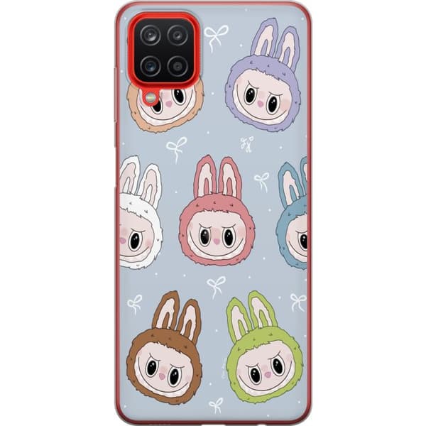 Samsung Galaxy A12 Gennemsigtig cover Labubu Star mønster