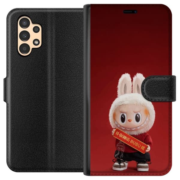 Samsung Galaxy A13 Lompakkokotelo Pop Mart The Monsters Labubu Onnea Vinyl Nukke