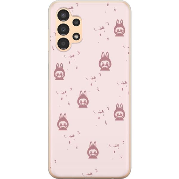 Samsung Galaxy A13 Gjennomsiktig deksel Labubu Neon Pop - Neonfarget pop art monster