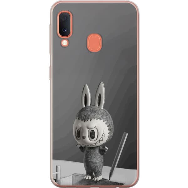 Samsung Galaxy A20e Gennemsigtig cover Pop Mart MEGA LABUBU LABUBU Sketch 1000%