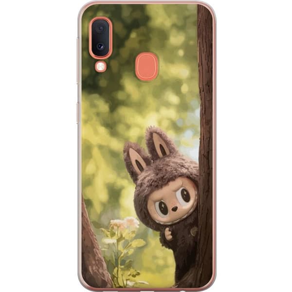 Samsung Galaxy A20e Läpinäkyvä kuori Labubu Graffiti Vibes – Katutaide hirviömuodossa