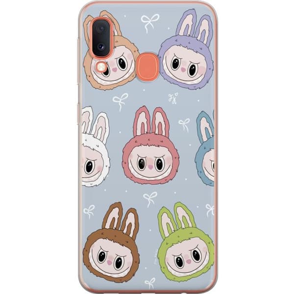 Samsung Galaxy A20e Gennemsigtig cover Labubu Star mønster