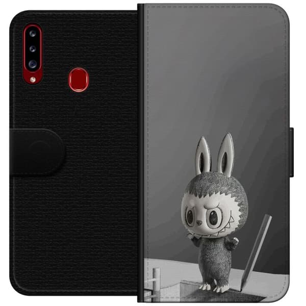 Samsung Galaxy A20s Lommeboketui Pop Mart MEGA LABUBU LABUBU Sketch 1000%