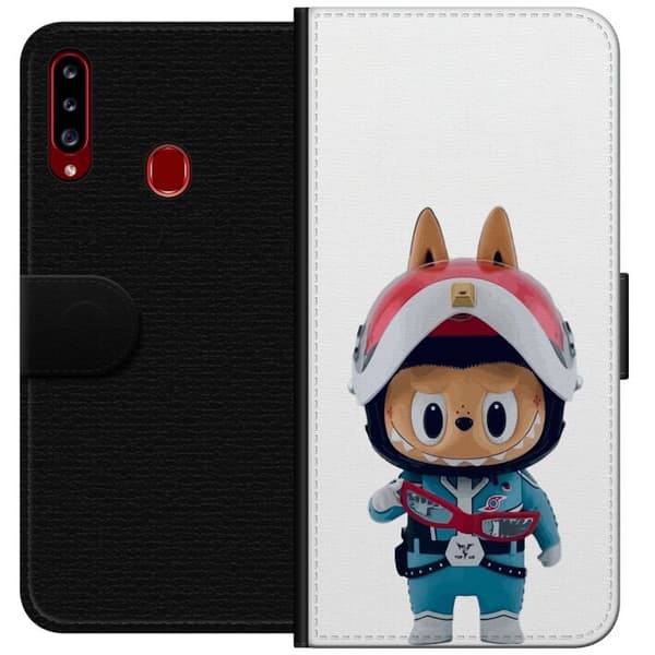 Samsung Galaxy A20s Plånboksfodral How2work Labubu The Monsters x Ultraman Blue Figure