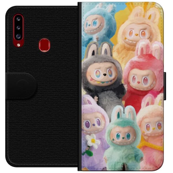 Samsung Galaxy A20s Lommeboketui Labubu Skissestil