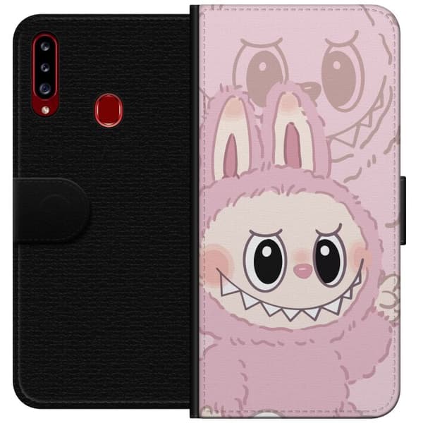 Samsung Galaxy A20s Lompakkokotelo Labubu Floral Freak