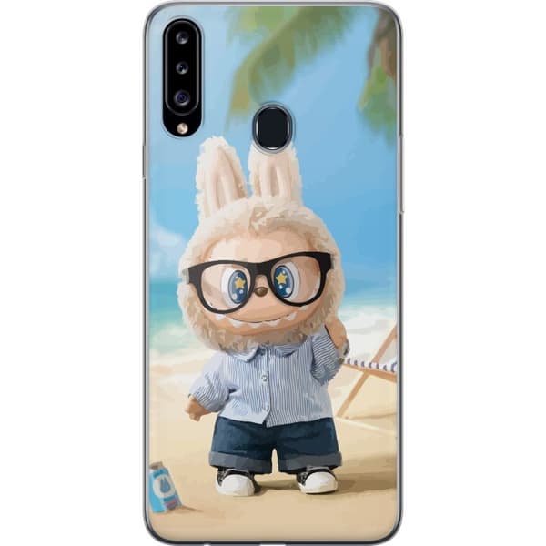 Samsung Galaxy A20s Läpinäkyvä kuori Labubu Tummat Unelmat