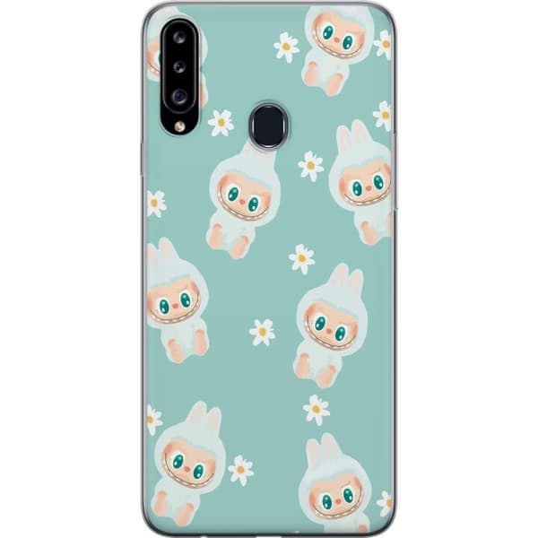 Samsung Galaxy A20s Läpinäkyvä kuori Labubu Candy Vibes
