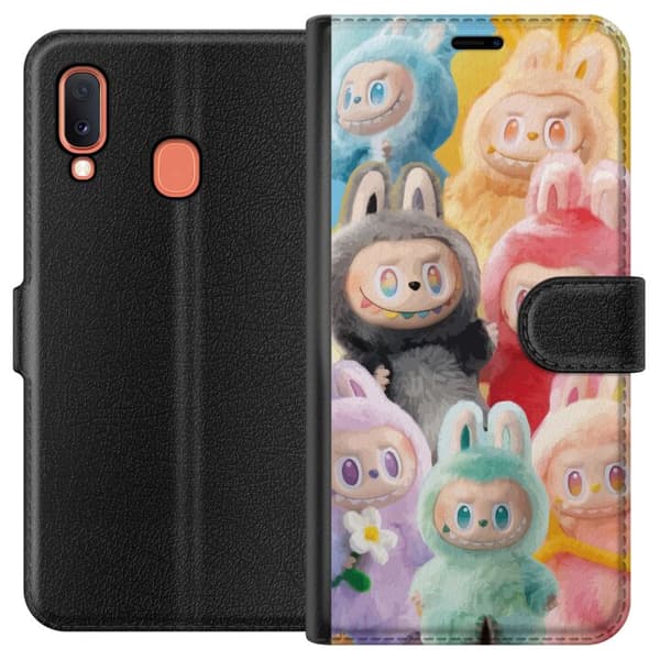 Samsung Galaxy A20e Lompakkokotelo Labubu Luonnos Tyyli
