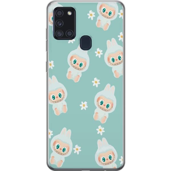 Samsung Galaxy A21s Gjennomsiktig deksel Labubu Candy Vibes
