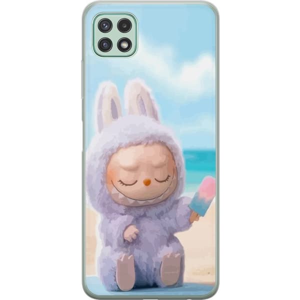 Samsung Galaxy A22 5G Läpinäkyvä kuori Labubu Vaaleanpunainen Tunnelma